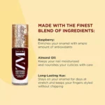 ZM Zayn & Myza Breathable Nail Enamel With Raspberry & Almond Oil, Royal Red 7ml - Image 4