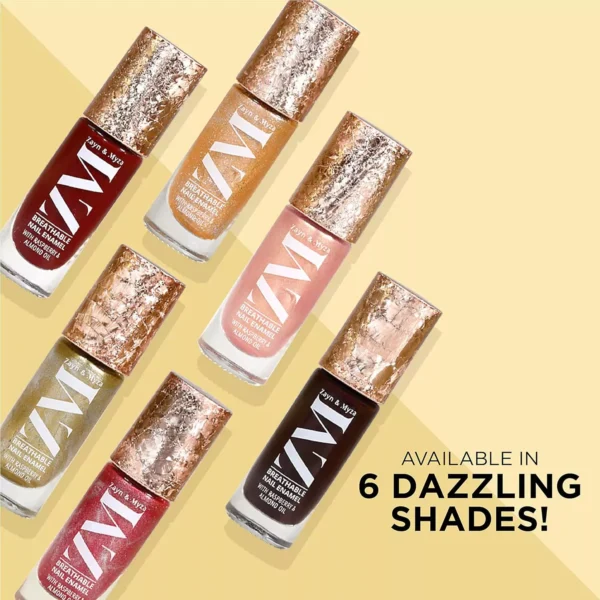ZM Zayn & Myza Breathable Nail Enamel With Raspberry & Almond Oil, Royal Red 7ml - Image 6