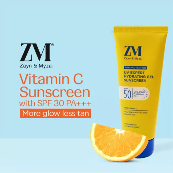 ZM Zayn & Myza UV Expert Hydrating Gel Sunscreen With Vitamin C SPF 50 - Image 8