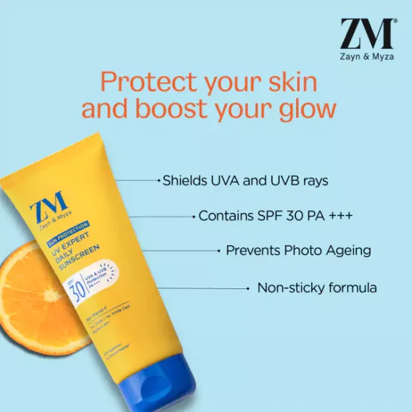 ZM Zayn & Myza UV Expert Daily Sunscreen With Vitamin C SPF 30 - Image 4