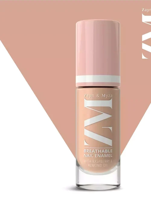 Nail Polish ZM Zayn & Myza Breathable Nail Enamel - Almond Latte | Smooth Application | Quick-Drying I Longlasting I Chip-Defiant I Water Permeable | Glossy Finish | 100% Vegan, 6 ml