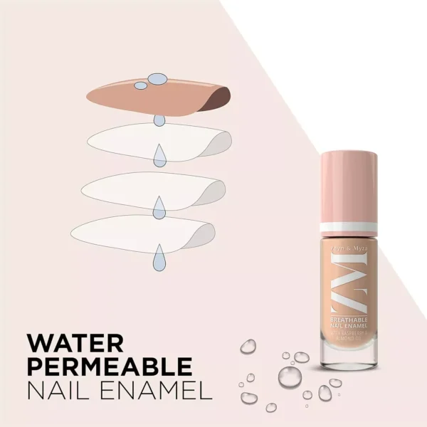 Nail Polish ZM Zayn & Myza Breathable Nail Enamel - Almond Latte | Smooth Application | Quick-Drying I Longlasting I Chip-Defiant I Water Permeable | Glossy Finish | 100% Vegan, 6 ml - Image 4
