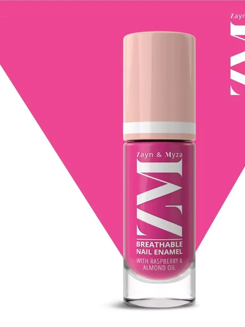 ZM Zayn & Myza Breathable Nail Enamel - Pink Popsicle | Smooth Application | Quick-Drying I Longlasting I Chip-Defiant I Water Permeable | Glossy Finish | 100% Vegan, 6 ml
