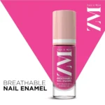 ZM Zayn & Myza Breathable Nail Enamel - Pink Popsicle | Smooth Application | Quick-Drying I Longlasting I Chip-Defiant I Water Permeable | Glossy Finish | 100% Vegan, 6 ml - Image 2