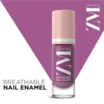 ZM Breathable Nail Enamel Glossy Finish & Water Permeable, Berry Yogurt- 6 ml - Image 3