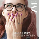 ZM Breathable Nail Enamel Glossy Finish & Water Permeable, Berry Yogurt- 6 ml - Image 2