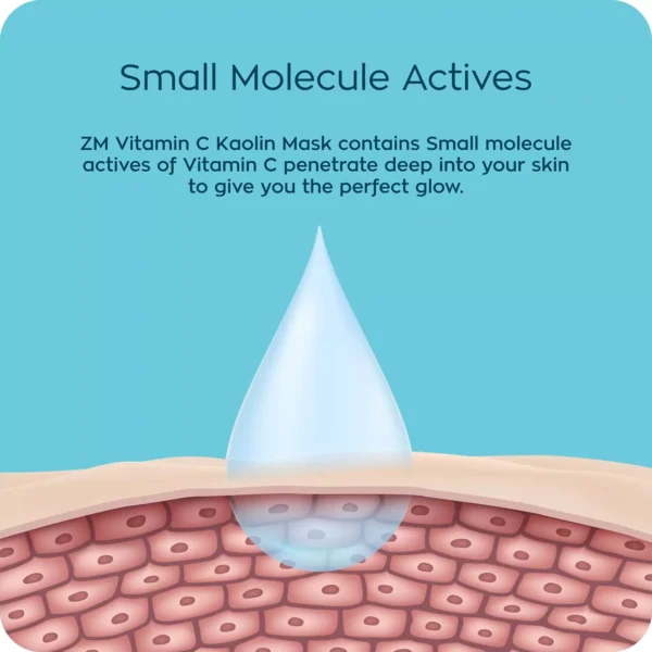 ZM Zayn & Myza Vitamin C Kaolin Cream Face Mask - For Glowing, Hydrated & Nourished Skin I No Chemical Nasties, For All Skin Types, 50 g - Image 7