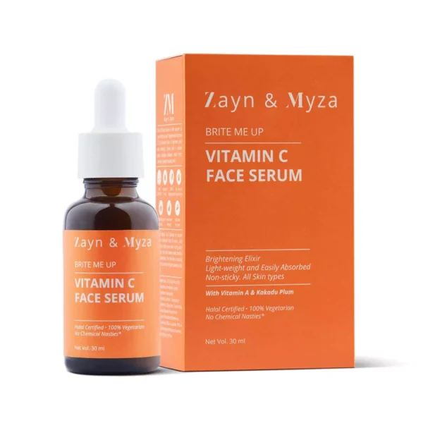 8904406198014_1 ZM Zayn & Myza Vitamin C Face Serum | Brightening Serum For Glowing skin | Revives dull skin|Fades pigmentation & dark spots | For all skin types - 30 ml - Image 1