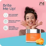 ZM Zyan & Myza Vitamin C Night Cream | Brightening Cream For Rejuvenated & Glowing skin | Fades Dark Spots | For all skin types | SLS & Paraben free - 50gm - Image 2