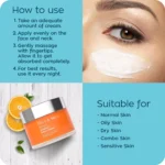 ZM Zyan & Myza Vitamin C Night Cream | Brightening Cream For Rejuvenated & Glowing skin | Fades Dark Spots | For all skin types | SLS & Paraben free - 50gm - Image 4