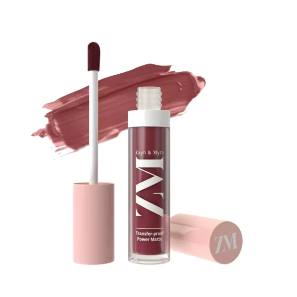 8904406198885-1-65cb17646069a ZM Transfer-Proof Power Matte Finish, Liquid Lip Colour, Mystic Mauve, 6 ml - Image 1