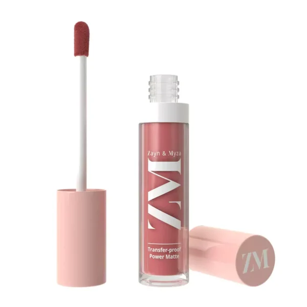 ZM Transfer-Proof Power Matte Finish, Liquid Lip Colour, Rose Pink, 6 ml - Image 1