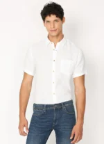 PEPE JEANS WHITE PATCH POCKET SHORT SLEEVE SHIRT