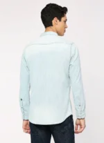 PEPE JEANS BLUE FLAP POCKETS FULL SLEEVE SHIRT - Image 2