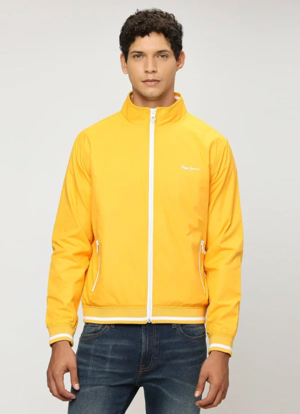 PEPE JEANS YELLOW LIGHTWEIGHT FULL SLEEVE JACKET - Image 2