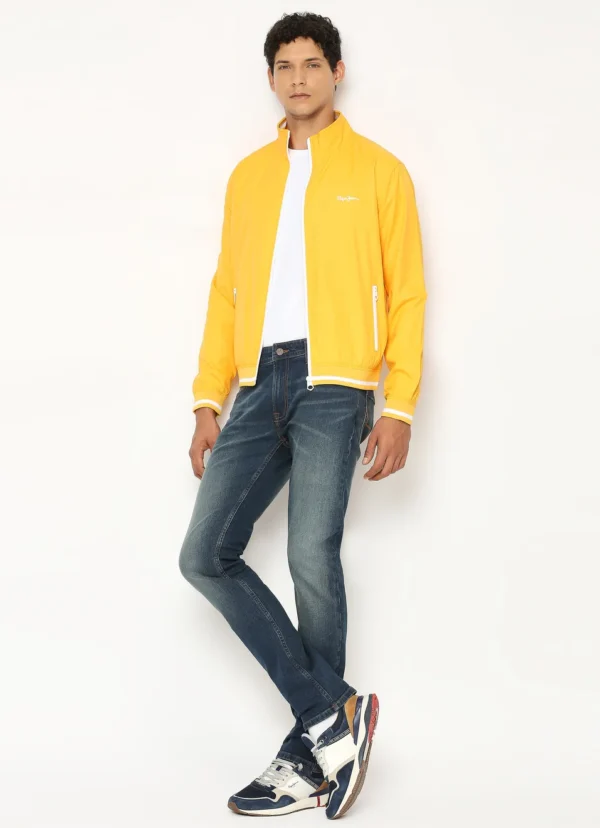 PEPE JEANS YELLOW LIGHTWEIGHT FULL SLEEVE JACKET - Image 7