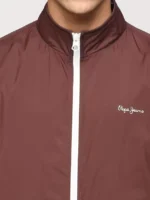 PEPE JEANS BURGUNDY LIGHTWEIGHT FULL SLEEVE JACKET - Image 2