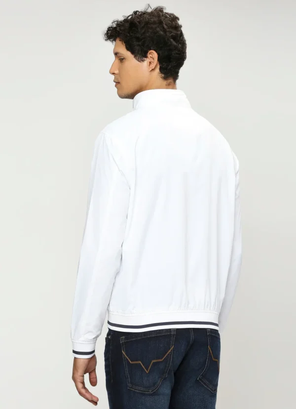 PEPE JEANS WHITE LIGHTWEIGHT FULL SLEEVE JACKET - Image 3