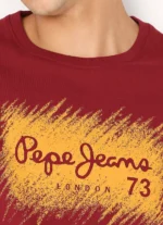 Pepe Jeans Solid Cotton Round Neck Men's Sweatshirt - Image 5
