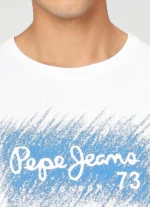 PEPE JEANS GRAPHIC PRINT FULL SLEEVE SWEATSHIRT WHITE - Image 5