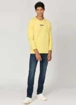 PEPE JEANS GRAPHIC PRINT FULL SLEEVE SWEATSHIRT YELLOW - Image 6