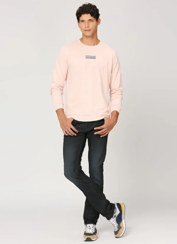 PEPE JEANS GRAPHIC PRINT FULL SLEEVE SWEATSHIRT LIGHT PINK - Image 6