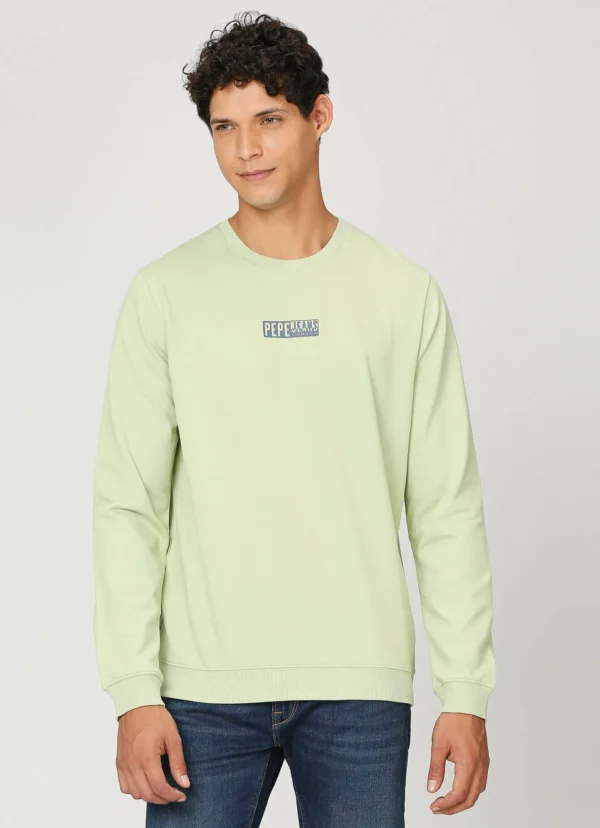 PEPE JEANS GRAPHIC PRINT FULL SLEEVE SWEATSHIRT LIGHT PINK - Image 5