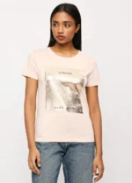 Optic Pink Round Neck Short Sleeve T-Shirt