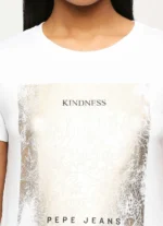 Optic White Round Neck Short Sleeve T-Shirt - Image 6