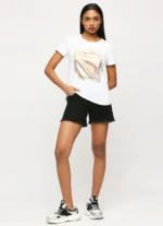 Optic White Round Neck Short Sleeve T-Shirt - Image 7