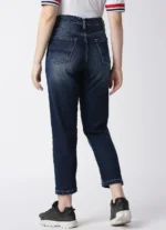 High Rise Relaxed Fit Women’s Jeans/Denim Pant/Ladies Mom Blue Jeans - Image 4