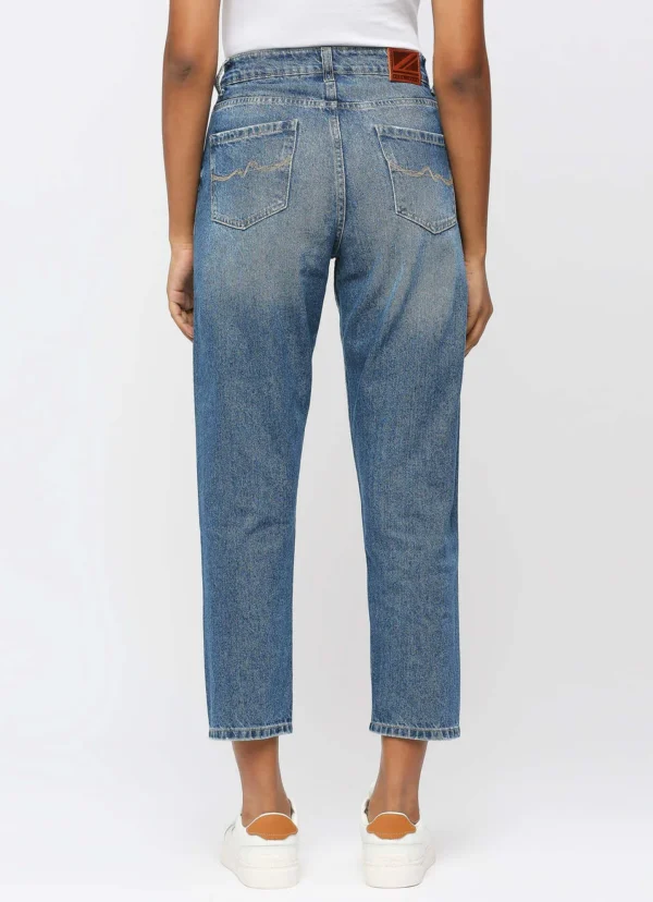 High Rise Relaxed Fit Women’s Jeans/Denim Pant/Ladies Mom Blue Jeans - Image 3