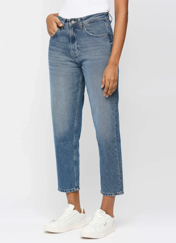 High Rise Relaxed Fit Women’s Jeans/Denim Pant/Ladies Mom Blue Jeans - Image 4