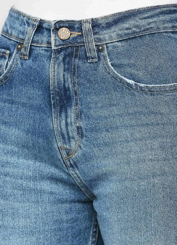High Rise Relaxed Fit Women’s Jeans/Denim Pant/Ladies Mom Blue Jeans - Image 5