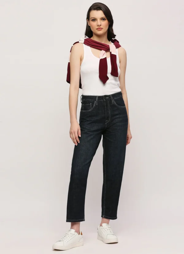 8905875012665_1 High Waist Relaxed Fit Women’s Jeans/Denim Pant/Ladies Mom Blue Jeans - Image 1