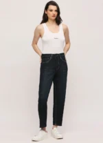 High Waist Relaxed Fit Women’s Jeans/Denim Pant/Ladies Mom Blue Jeans - Image 5