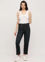 High Waist Relaxed Fit Women’s Jeans/Denim Pant/Ladies Mom Blue Jeans - Image 7