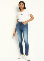 High Waist Skinny Fit Women’s Jeans/Denim Pant/Ladies Blue Jeans - Image 6