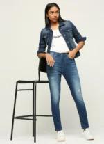 High Waist Skinny Fit Women’s Jeans/Denim Pant/Ladies Blue Jeans - Image 8