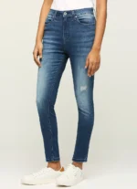 High Waist Skinny Fit Women’s Jeans/Denim Pant/Ladies Blue Jeans - Image 2