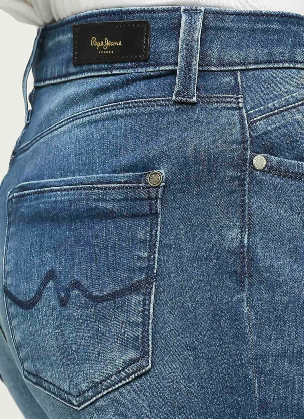 8905875013464_8 High Waist Skinny Fit Women’s Jeans/Denim Pant/Ladies Blue Jeans - Image 5