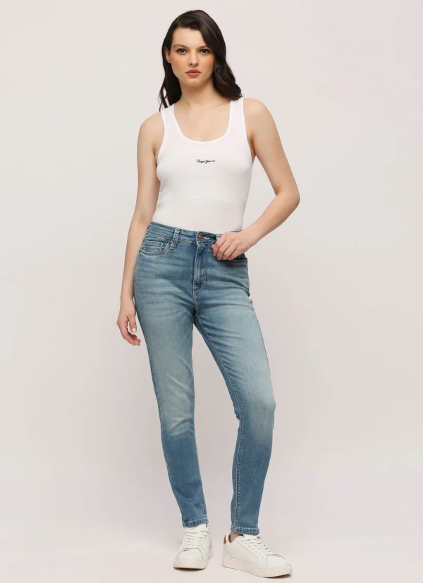 High Rise Skinny Fit Women’s Jeans/Denim Pant/Ladies Blue Jeans - Image 7