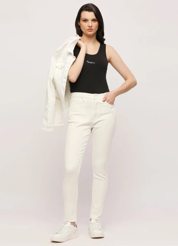 White High Rise Skinny Fit Women’s Jeans/Denim Pant/Ladies Jeans - Image 1