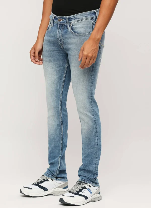 Pepe Jeans Men's Vapour Slim Fit Mid Waist Lightly Fade Black Jeans - Image 5