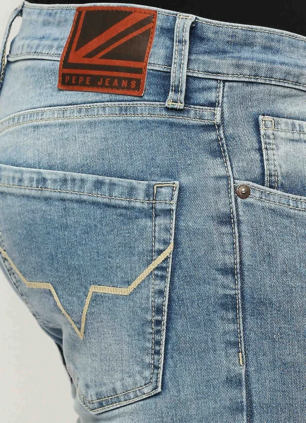 Pepe Jeans Men's Vapour Slim Fit Mid Waist Lightly Fade Black Jeans - Image 6