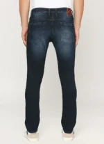 Pepe Jeans Men's Vapour Slim Fit Low RiseTapered Lightly Fade Blue Jeans - Image 3