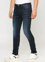 Pepe Jeans Men's Vapour Slim Fit Low RiseTapered Lightly Fade Blue Jeans - Image 4