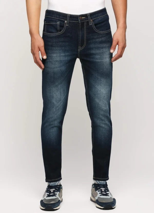 PEPE JEANS CHINOX DARK BLUE MID RISE SKINNY JEANS/DENIM PANT - Image 3