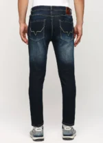 PEPE JEANS CHINOX DARK BLUE MID RISE SKINNY JEANS/DENIM PANT - Image 4
