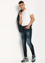 PEPE JEANS CHINOX DARK BLUE MID RISE SKINNY JEANS/DENIM PANT - Image 7